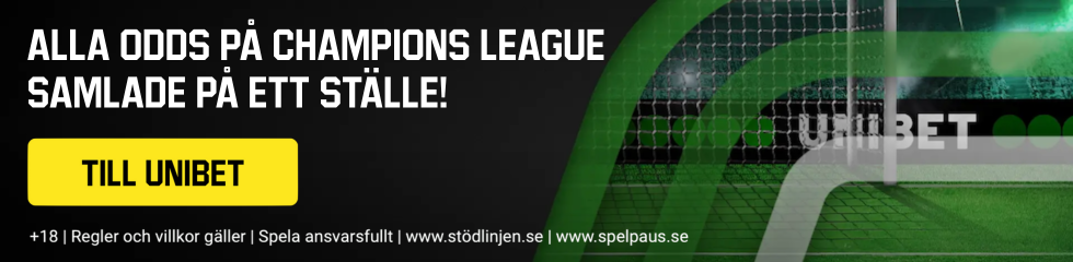 Champions League final odds vinnare